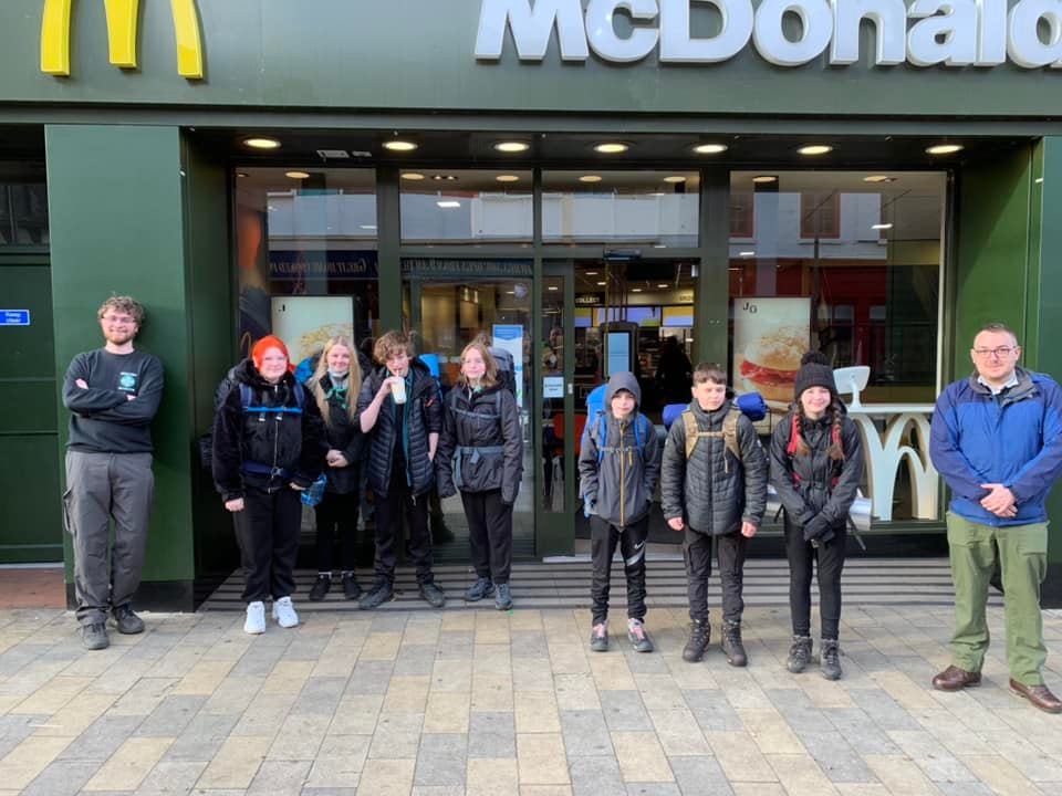 Day 1 - Setting off from McDonalds